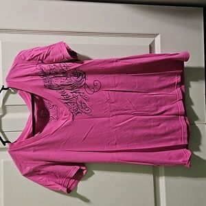 Pink Metal Mulisha tee